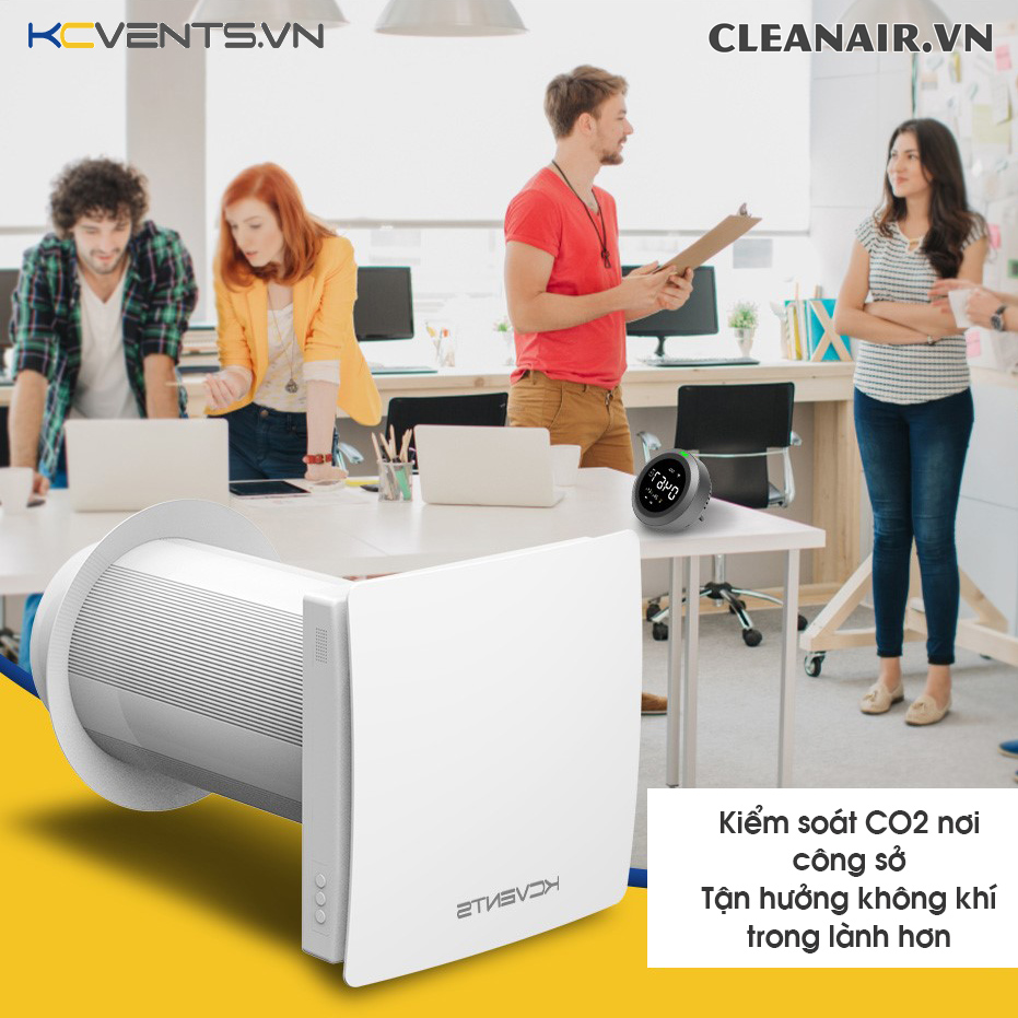 Máy cấp khí tươi hồi nhiệt KCvents VT501