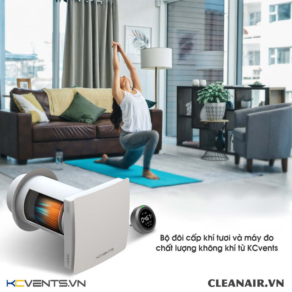 Máy cấp khí tươi hồi nhiệt KCvents VT501